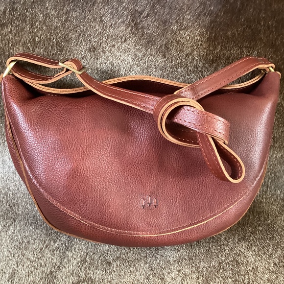 Portland Leather Handbags - Portland Leather Goods Large Nutmeg Koala Sling Crossbody/Shoulder Handbag